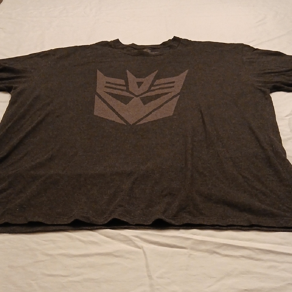 Trans Formers Charcoal Short Sleeve Tee XXL